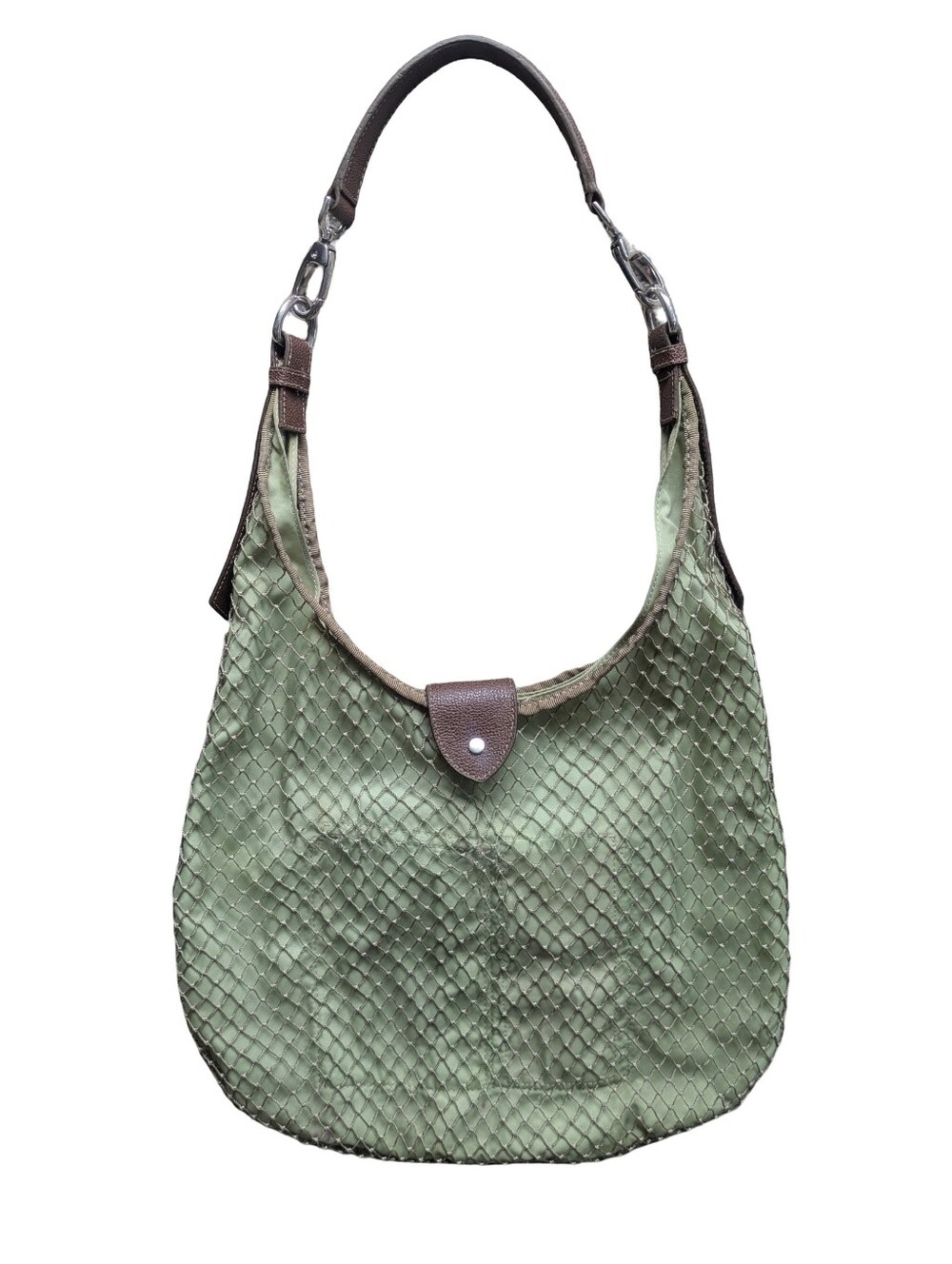 Vintage Y2K Pistachio Net Shoulder Bag Hobo Un Apres Midi De Chien French Girl